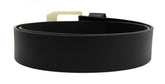 HAARLEM Men KUZE 16310 Leather Belt Plain Black
